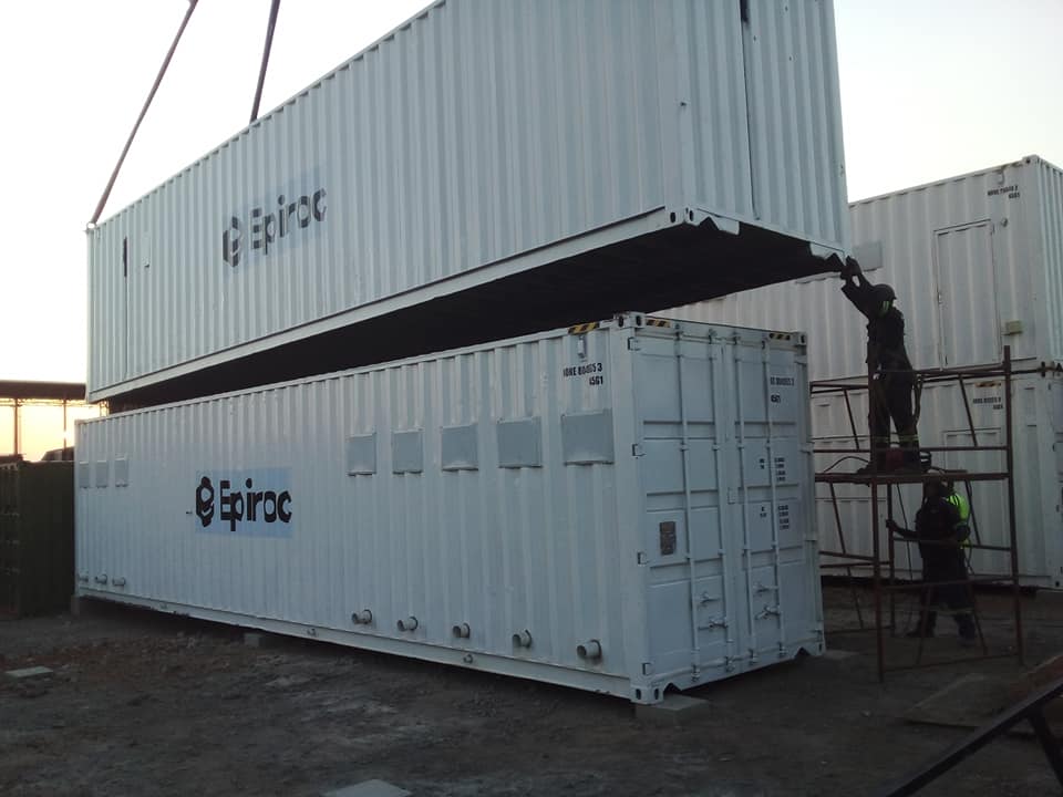 Epiroc modular office complex by Rhodes Alliance Industries